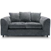Monaco Chenille Fabric 2 Seater Sofa Scatter Back Curved Arm
