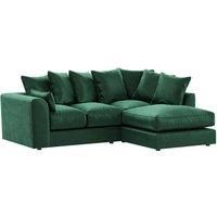 Brooklyn Plush Velvet 3 to 4 Seater L Shaped Corner Sofa Right Hand Facing