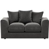 Brooklyn Plush Velvet Fibre Fabric 2 Seater Sofa Scatter Back