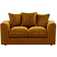 Brooklyn Plush Velvet Fibre Fabric 2 Seater Sofa Scatter Back