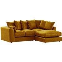 Brooklyn Plush Velvet 3 to 4 Seater L Shaped Corner Sofa Right Hand Facing