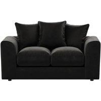 Brooklyn Plush Velvet Fibre Fabric 2 Seater Sofa Scatter Back