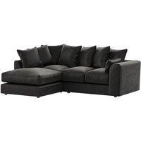 Brooklyn Plush Velvet 3 to 4 Seater L Shaped Corner Sofa Left Hand Facing