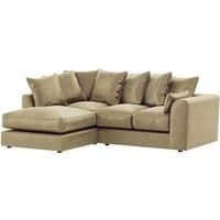 Brooklyn Plush Velvet 3 to 4 Seater L Shaped Corner Sofa Left Hand Facing