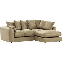 Brooklyn Plush Velvet 3 to 4 Seater L Shaped Corner Sofa Right Hand Facing