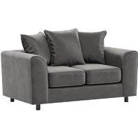 Brooklyn Plush Velvet Foam Fabric 2 Seater Sofa Scatter Back