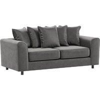 Brooklyn Plush Velvet Foam Fabric 3 Seater Sofa Scatter Back