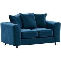 Brooklyn Plush Velvet Foam Fabric 2 Seater Sofa Scatter Back