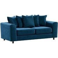 Brooklyn Plush Velvet Foam Fabric 3 Seater Sofa Scatter Back