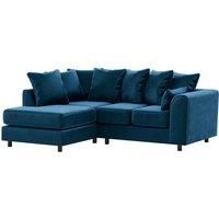 Brooklyn Plush Velvet 3 to 4 Seater L Shaped Corner Sofa Left Hand Facing