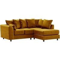 Brooklyn Plush Velvet 3 to 4 Seater L Shaped Corner Sofa Right Hand Facing