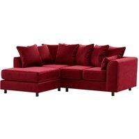 Brooklyn Plush Velvet 3 to 4 Seater L Shaped Corner Sofa Left Hand Facing
