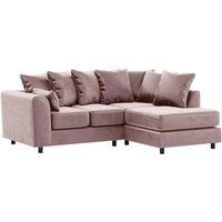 Brooklyn Plush Velvet 3 to 4 Seater L Shaped Corner Sofa Right Hand Facing
