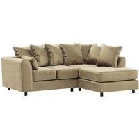 Brooklyn Plush Velvet 3 to 4 Seater L Shaped Corner Sofa Right Hand Facing