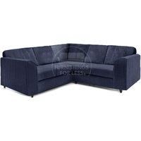Ferguson 5 Seater Fabric Corner Sofa L Shaped Jumbo Cord - Full Back