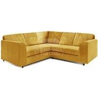 Ferguson 5 Seater Fabric Corner Sofa L Shaped Jumbo Cord - Full Back