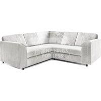 Ferguson 5 Seater Fabric Corner Sofa L Shaped Jumbo Cord - Full Back
