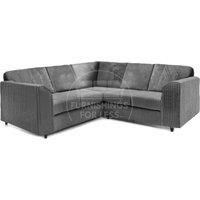 Ferguson 5 Seater Fabric Corner Sofa L Shaped Jumbo Cord - Full Back