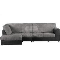 Luxor Jumbo Cord Large 5 Seater Corner Sofa Long Left Hand Facing - Full Back