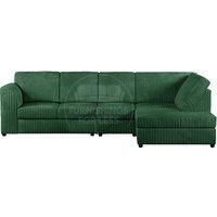 Luxor Jumbo Cord Large 5 Seater Corner Sofa Long Right Hand Facing - Full Back