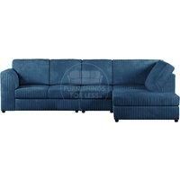 Luxor Jumbo Cord Large 5 Seater Corner Sofa Long Right Hand Facing - Full Back