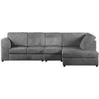 Luxor Jumbo Cord Large 5 Seater Corner Sofa Long Right Hand Facing - Full Back