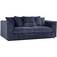 Luxor Jumbo Cord Fabric 3 Seater Sofa