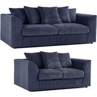 Luxor Jumbo Cord 3 + 2 Fabric Sofa Suite