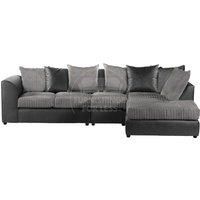 Luxor Jumbo Cord Large 5 Seater Corner Sofa Long Right Hand Facing