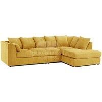 Luxor Jumbo Cord Large 5 Seater Corner Sofa Long Right Hand Facing