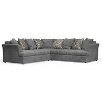 Mellors Pewter Grey or Stone Beige Chenille 5 Seater Corner Sofa L Shaped 2 Corner 2 Scatter Back