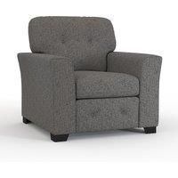 Hartley Grey or Beige Armchair Sofa Full Back Tufted Cushions