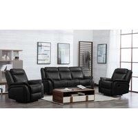 New Hampshire 3 Piece Sofa Suite Reclining Armchairs Leatherair Leather 3 + 1 + 1