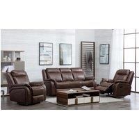 New Hampshire 3 Piece Sofa Suite Reclining Armchairs Leatherair Leather 3 + 1 + 1