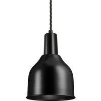 Sleek Cone Pendant, 7 Inch, Black, Black Holder