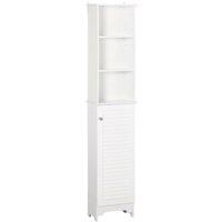 6-Tier Bathroom Storage Cabinet In White