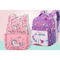 Cute Unicorn School Backpack - 2 Colours - Purple