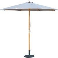 Bali Wooden Parasol - 2.95m - Weatherproof Fabric