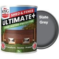 Slate Grey Fence And Shed Paint One Coat 5L