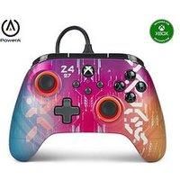 PowerA Advantage Wired Controller for Xbox Series X|S - Cyber Style, Gamepad, Wired Video Game Controller, Gaming Controller, USB-C, works with Xbox One and Windows 10/11, Officially Licensed