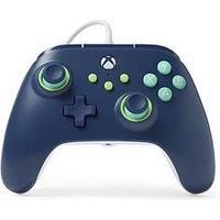 PowerA Wired Controller For Xbox Series X & S, Xbox One, PC, Windows 10 & 11, Dual Rumble Motors, Detachable 10ft USB Cable, 3.5mm Stereo Headset Jack, Official: Mariner Blue