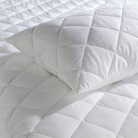 Ezysleep Soft Quilted Pillow And Mattress Protector Set - Set Of Small Double Mattress And 2 Pillowcases