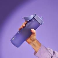 Ion8 500ml Water Bottle, BPA Free, Leakproof, Dishwasher Safe, Easy Open, Secure Lock, Clear Drinks Bottle for Boys & Girls, Small Gym Sports Drinking Water Bottle 500ml, Lilac Purple
