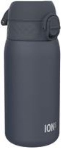 Ion8 Leak Proof Kids Water Bottle, Stainless Steel, Ash Navy, 400ml (13oz)