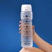 Ion8 Leak Proof 1L Water Bottle With Times To Drink Bpa Free Ice 1000Ml 32Oz