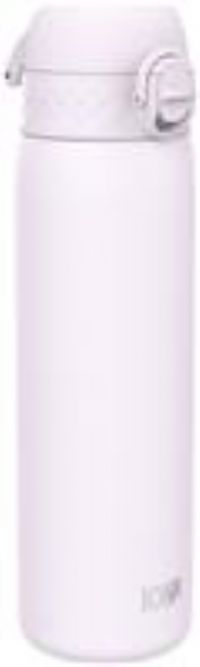 Ion8 Leak Proof Slim Water Bottle, Stainless Steel, Lilac Dusk, 600ml (20oz)