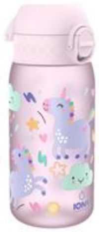 Ion8 Leak Proof Kids Water Bottle, BPA Free, Unicorns, 350ml (12oz)