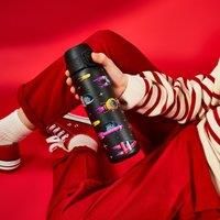 ION8 Lightweight Steel Water Bottle, 600 ml/20 oz, Non-Insulated, Leak Proof, Easy to Open, Secure Lock, Dishwasher Safe, Flip Cover, Fits Cup Holders, Carry Handle, Metal Water Bottle, Spaceships