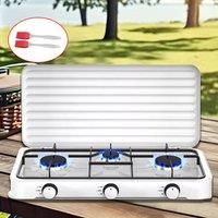 Compact 3 Burner LPG Stove - Camping /Outdoor Cooking