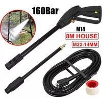 M14 High Pressure Washer Spray Gun - 8M Hose Kit Jet Lance